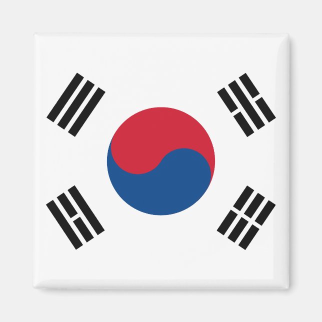 South Korea Flag Magnet (Front)