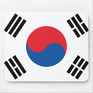 South Korea Flag Mouse Pad