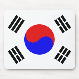 South Korea Flag Mouse Pad