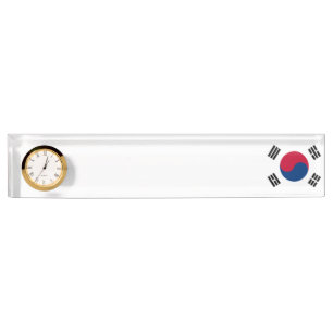 South Korea Flag Nameplate