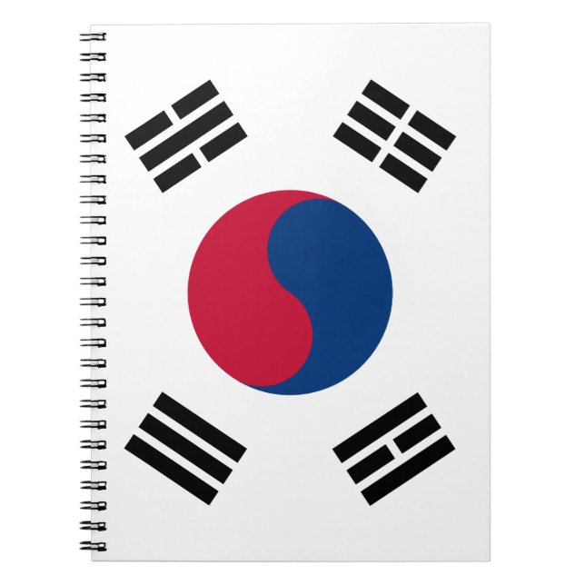 South Korea flag Notebook (Front)