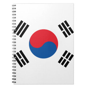 South Korea Flag Notebook