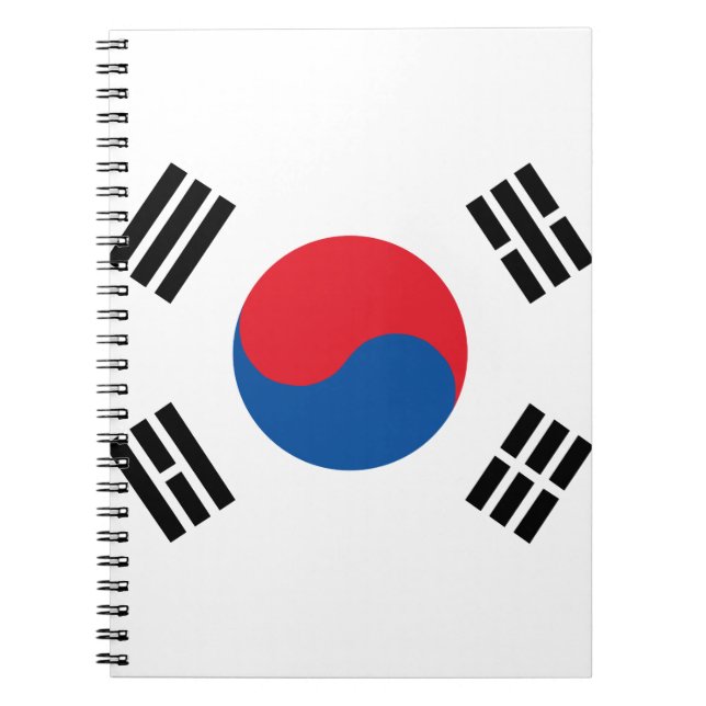 South Korea Flag Notebook (Front)