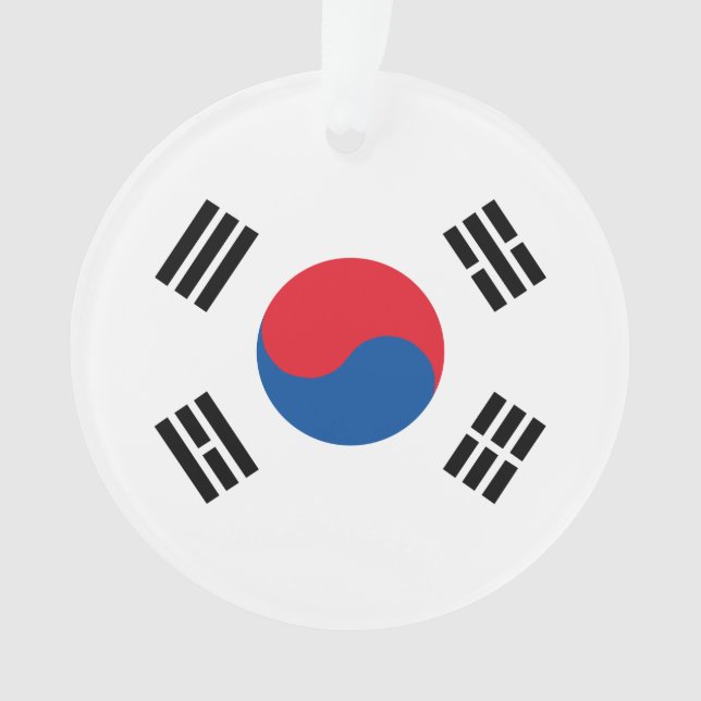 South Korea Flag Ornament (Front)