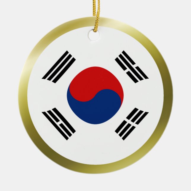 South Korea Flag Ornament (Front)