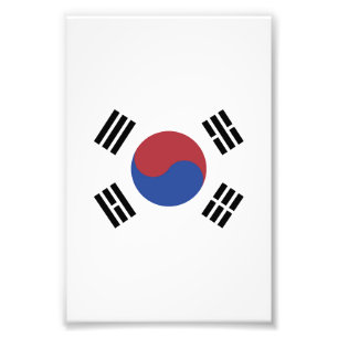 South Korea flag Photo Print