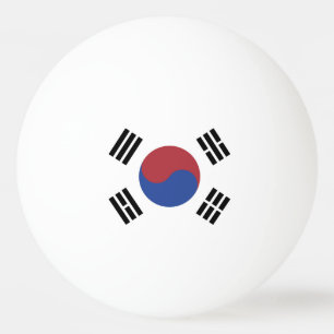 South Korea flag Ping Pong Ball