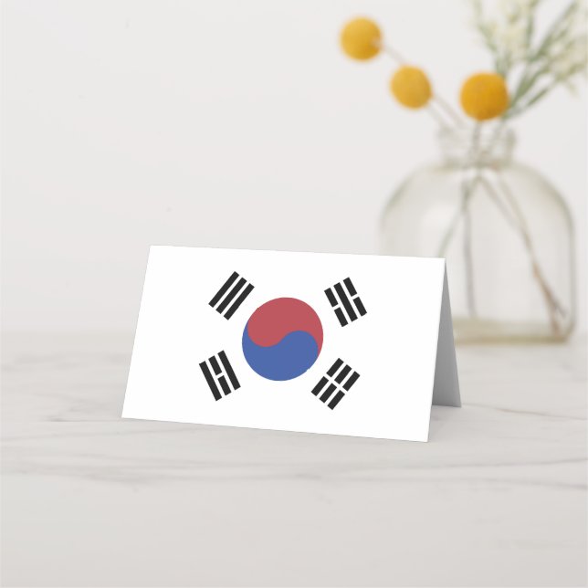 South Korea flag Place Card (Front)