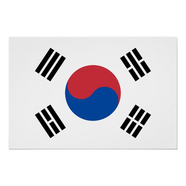 South Korea Flag Poster (Front)