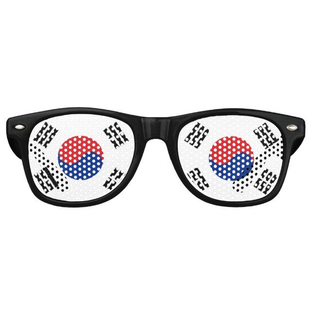 South Korea Flag Retro Sunglasses (Front)