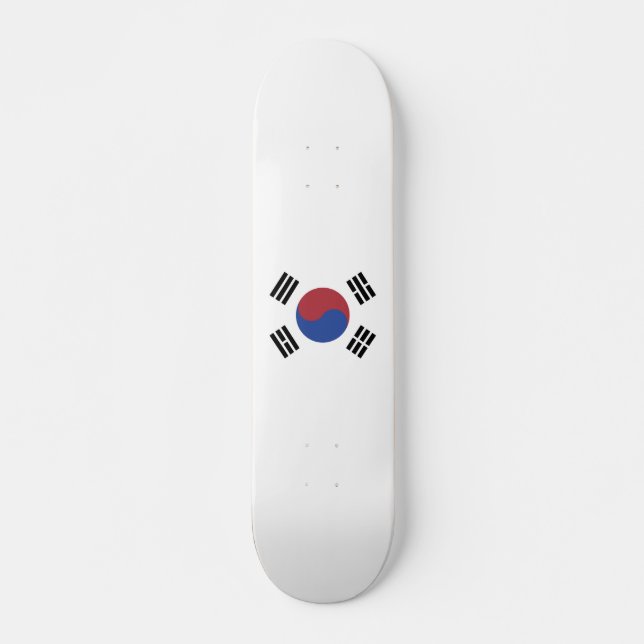 South Korea flag Skateboard (Front)