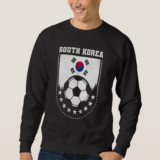 South Korea Flag Soccer Fan Sweatshirt (Front)