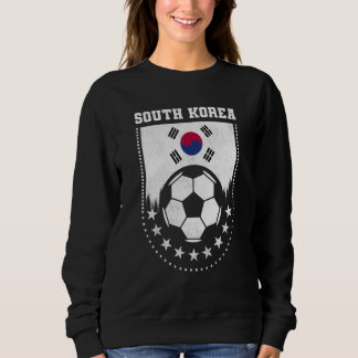 South Korea Flag Soccer Fan Sweatshirt