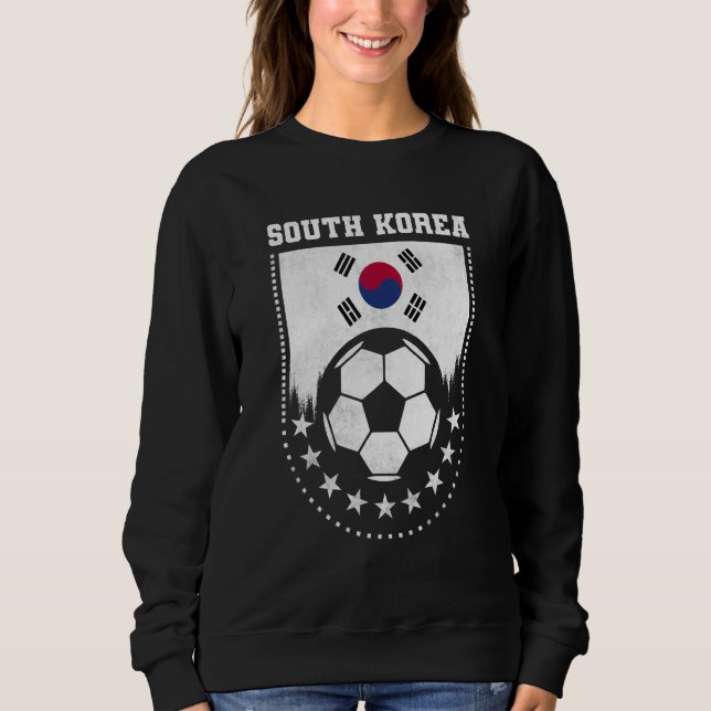 South Korea Flag Soccer Fan Sweatshirt (Front)