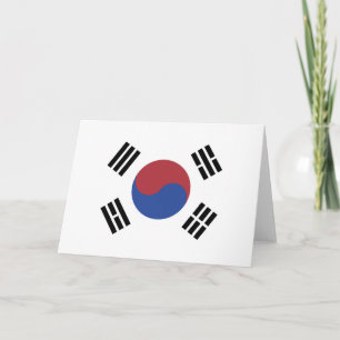 South Korea flag Thank You Card