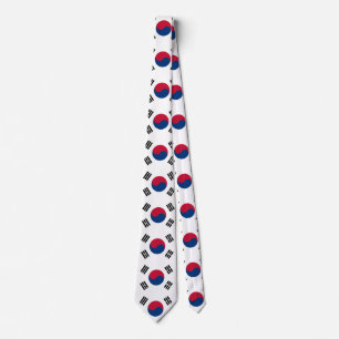 South Korea flag Tie