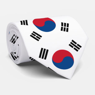 South Korea Flag Tie