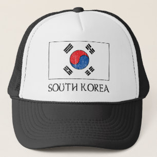 South Korea Flag Trucker Hat