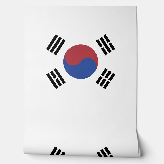 South Korea flag Wallpaper (Unrolling)