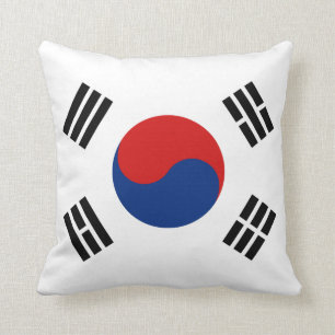 South Korea Flag x Flag Pillow
