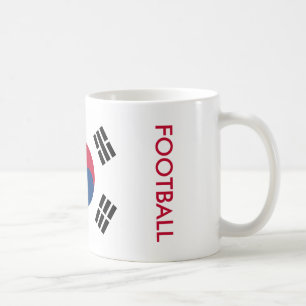 SOUTH KOREA FOOTBALL COFFEE MUG