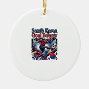 South Korea Goal Energy Skeleton Striker Nations B Ceramic Ornament