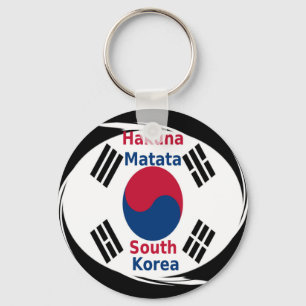 South Korea Hakuna Matata Art Print/Graphic Key Ring
