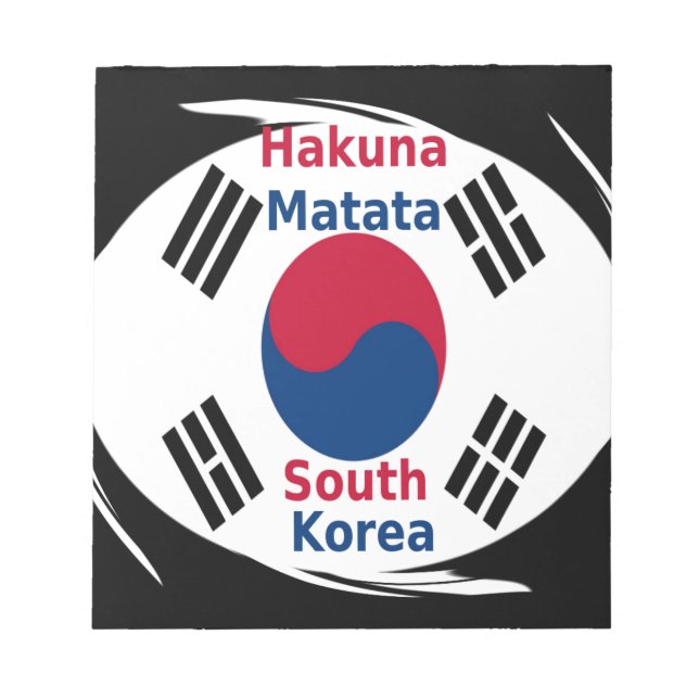  South Korea Hakuna Matata Art Print/Graphic Notepad (Front)