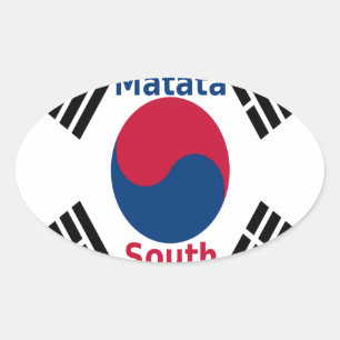  South Korea Hakuna Matata Art Print/Graphic Oval Sticker