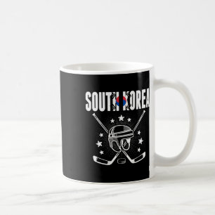South Korea Ice Hockey Fans Jersey Korean Flag Puc Coffee Mug