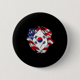 South Korea Love South Korea Pride Korean Patriot  6 Cm Round Badge