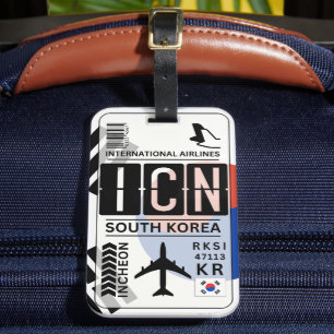 South Korea Luggage Tag