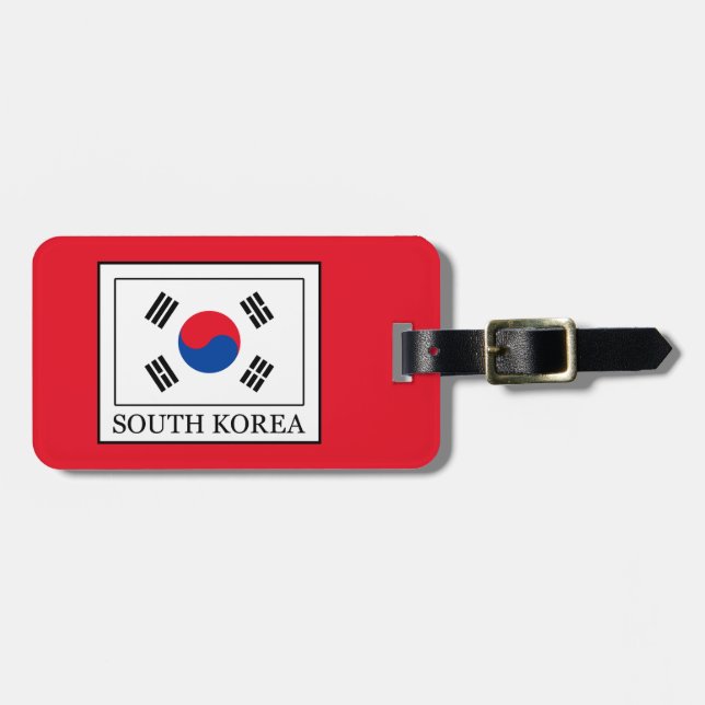 South Korea Luggage Tag (Front Horizontal)