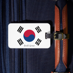 South Korea Luggage Tags, patriotic Korean Flag Luggage Tag