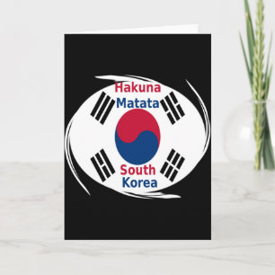 South Korea National Flag: Korean Taegeukgi Pride  Card
