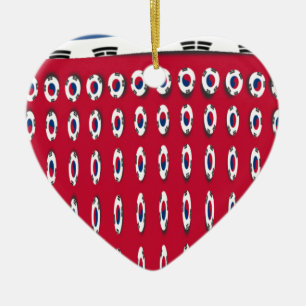 South Korea National Flag, Korean Taegeukgi Pride Ceramic Ornament