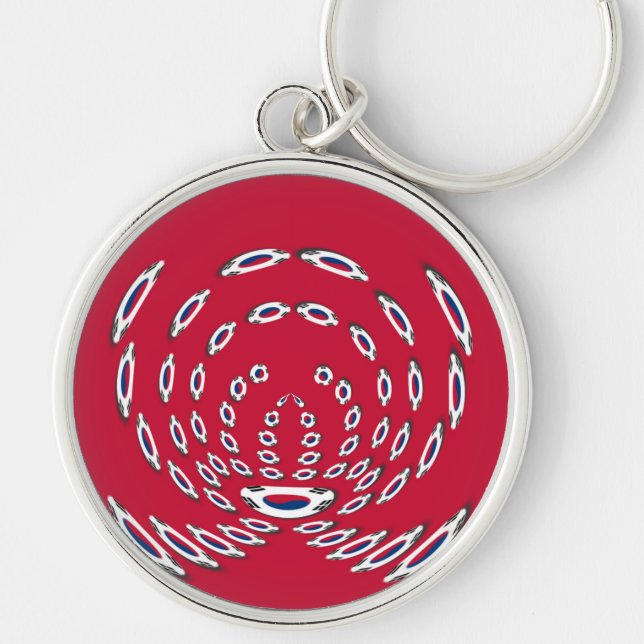 South Korea National Flag: Korean Taegeukgi Pride  Key Ring (Front)