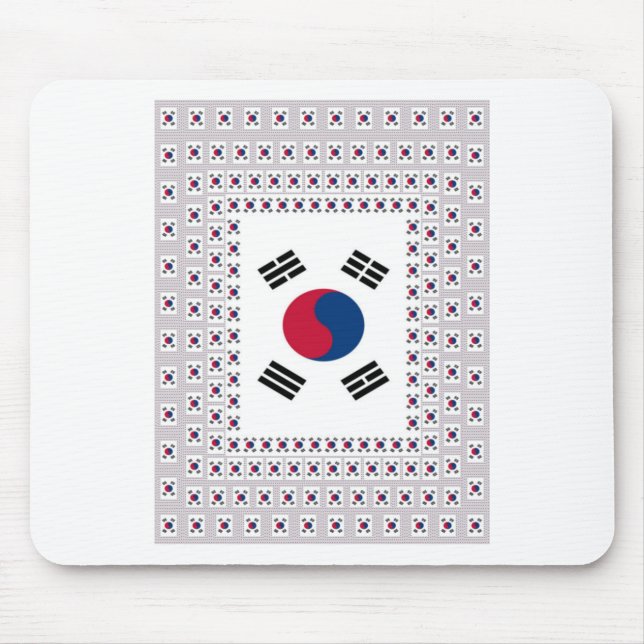 South Korea National Flag: Korean Taegeukgi Pride  Mouse Pad (Front)