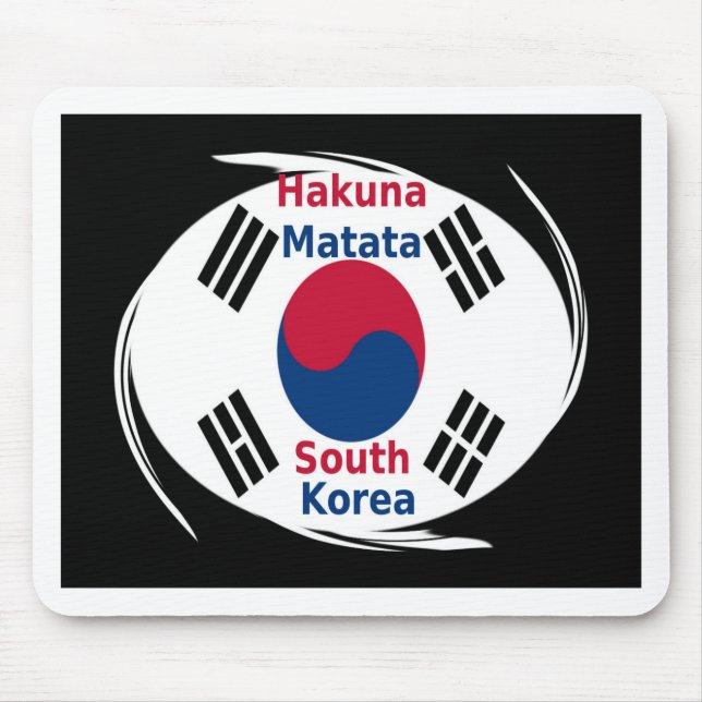 South Korea National Flag: Korean Taegeukgi Pride  Mouse Pad (Front)