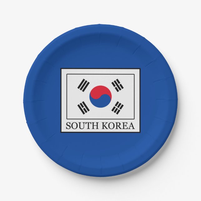 South Korea Paper Plate (Front)
