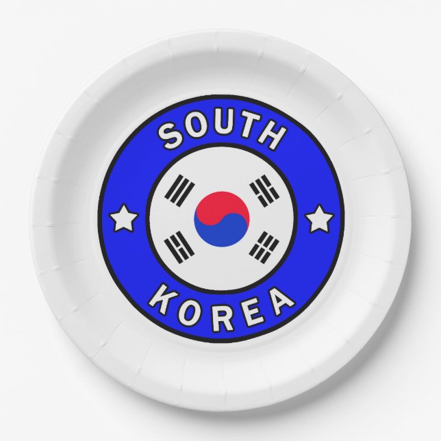 South Korea Paper Plate (Front)