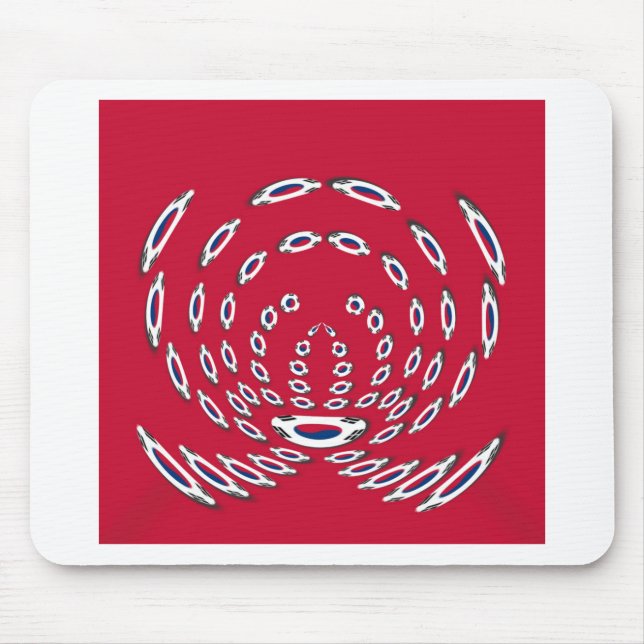 South Korea Polka Dot flag Mouse Pad (Front)