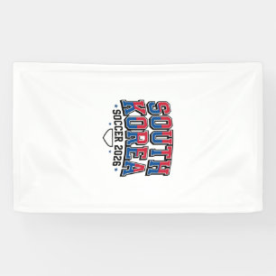 South Korea Soccer 2026 Soccer Bold Country Typogr Banner