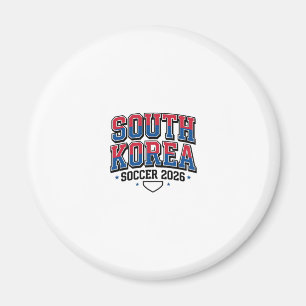 South Korea Soccer 2026 Soccer Bold Country Typogr Magnet