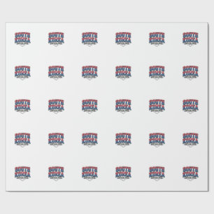 South Korea Soccer 2026 Soccer Bold Country Typogr Wrapping Paper