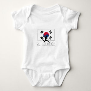 South Korea Soccer National Team Baby Bodysuit