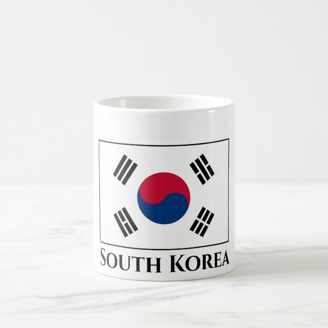South Korea (South Korean) Flag Coffee Mug (Center)