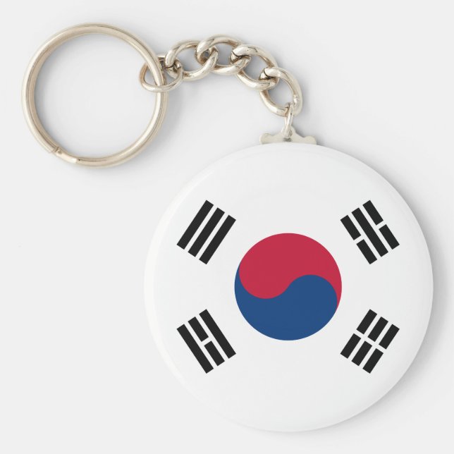 South Korea (South Korean) Flag Key Ring (Front)