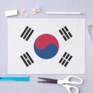 South Korea tissue paper, Korean Flag tissue paper