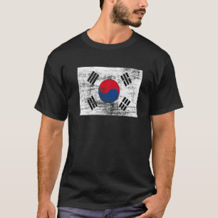 South Korea Vintage Flag South Korean T-Shirt